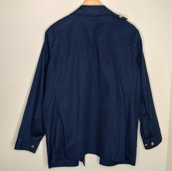 Lauren Ralph Lauren Navy Blue Utility Jacket size 1X - Picture 5 of 8